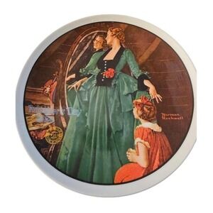 Norman Rockwell Vintage Plate Grandmas Courting Dress 1984 Mother Day